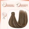 Bundle 2Packs Wire Hair Extensions Brown 80G Ponytail Hair Extensions #P4/27 14inch 80G