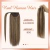 Bundle 2Packs Wire Hair Extensions Brown 80G Ponytail Hair Extensions #P4/27 20inch 80G