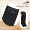[Make hair look more thicker]Clip in Real Human Hair Extensions and Ponytail Extensions Human Hair Natural Black 22inch