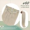 [Sunny and Ve Sunny] Clip in Hair Extensions and Human Hair Ponytail Blonde 16inch 200G