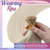 [Sunny and Ve Sunny] Itip Hair Extensions and Human Hair Ponytail Blonde 18inch 130G