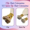 [Sunny and Ve Sunny] Itip Hair Extensions and Human Hair Ponytail Blonde 22inch 170G