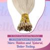 [Sunny and Ve Sunny] Itip Hair Extensions and Human Hair Ponytail Blonde 22inch 170G