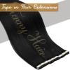 [Sunny and Ve Sunny] Tape in Hair Extensions and Human Hair Ponytail Black 14inch 130G