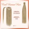 [Sunny and Ve Sunny] Wire Hair Extensions and Human Hair Ponytail Blonde Highlights 160G
