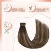 [Sunny and Ve Sunny] Wire Hair Extensions and Human Hair Ponytail Brown Balayage 160G