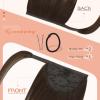 [Sunny and Ve Sunny] Wire Hair Extensions and Human Hair Ponytail Brown Balayage 160G