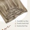 [Two Styles] Sunny Clip in Hair Extensions and Ve Sunny Ponytail Hair Extensions Blonde Highlights 200G