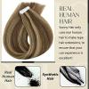 [Two Styles] Tape in Hair Extensions and Human Hair Ponytail Blonde 130G