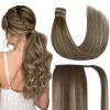 Bundle 2Packs Wire Hair Extensions 80g and Ponytail Hair Extensions #3822 14inch 80g