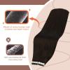 2 Packs-Sunny Hair Tape in Hair Extensions Human Hair Darkest Brown Clip in Hair Extensions Brown Human Hair Clip in Extensions 22 Inch
