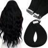 Sunny Hair Black Hair Extensions 24 Inch Tape in Hair Extensions Bundle Ve Sunny Tape in Hair Extensions Black Human Hair Extensions Tape in Invisible Tape on Hair Extensions