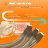 Sunny Hair Tape in Hair Extensions Human Hair, Human Hair Tape in Extensions Light Brown Balayage Blonde Hair Extensions Real Human Hair Tape in 22Inch 50g