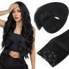 [Let your hair thicker]Sunny Tape in Hair Extensions and Clip in Hair Extensions Natural Black 22inch