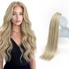 Sunny Hair Tape in Extensions Highlight Golden Blonde Hair Extensions Real Human Hair Tape in 14inch Remy Tape in Hair Extensions 50g 20Pcs