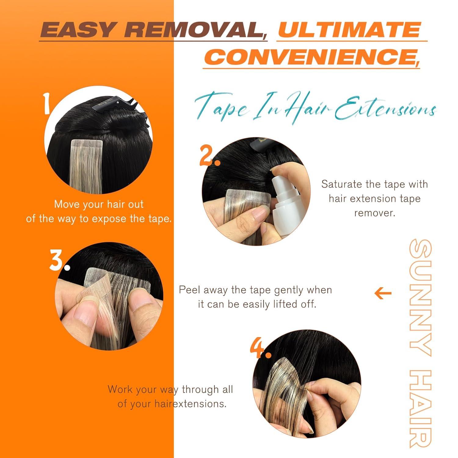 imageSunny Hair Tape in Hair Extensions Human Hair 12 inch Tape in Human Hair Extensions Dark Brown Balayage Caramel Blonde Tape in Extensions 20Pcs 30g