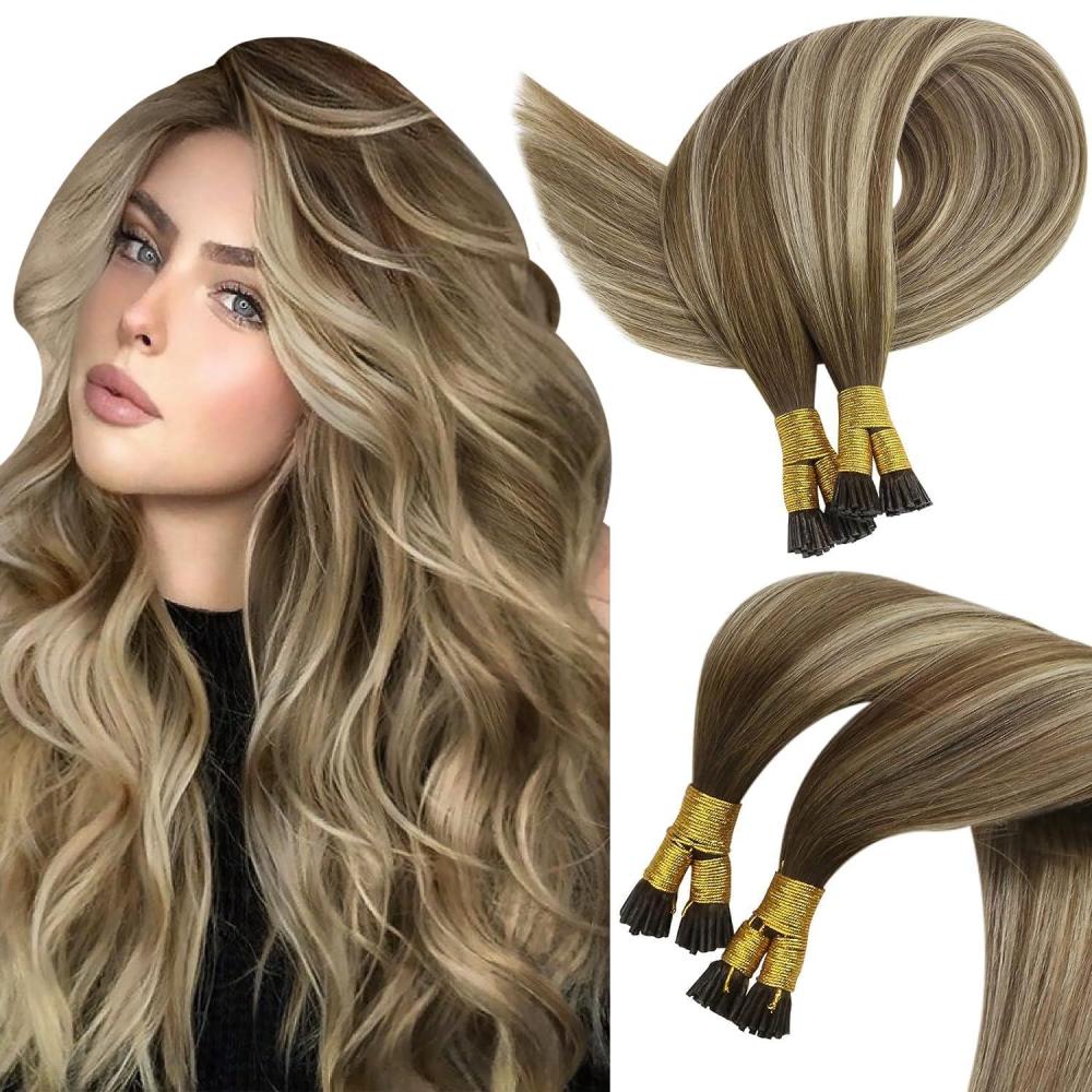 imageSunny Tape in Hair Extensions20pcs 50G with Itips Hair Extensions Human Hair50S50G 22inch