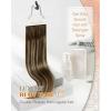 130g 24inch Chocolate Brown Balayage Hair Extensions Bundle Tape in Extensions with Genius Weft Hair Extensions Human Hair 2 Packs