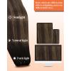 150g 18inch Dark Brown Balayage Hair Extensions Bundle Weft Hair Extensions Human Hair and Tape in Extensions