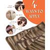 150g 22inch Dark Brown Highlights Hair Extensions Bundle Weft Hair Extensions Human Hair and Tape in Extensions