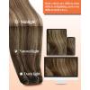 150g 22inch Dark Brown Highlights Hair Extensions Bundle Weft Hair Extensions Human Hair and Tape in Extensions