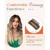 170g 16inch Brown Ombre Blonde Hair Extensions Bundle Tape in Hair Extensions Real Human Hair and Clip in Hair Extension 2Packs