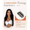 [2 Packs Bundle] Sunny Hair Tape in Hair Extensions Black #1 24in+ Clip in Hair Extensions Jet Black 120g 22inch #1