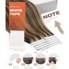 [2 Packs Bundle] Sunny Hair Tape in Hair Extensions Human Hair Brown Highlights Caramel Blonde 20inch Plus 18inch Total 100g