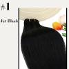 [2 Packs Bundle] Tape in Hair Extensions 12in 30g+ Clip in Hair Extensions 3pcs Black 14inch
