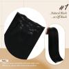 2 Packs-Sunny Clip in Hair Extensions Black and Tape in Hair Extensions Human Hair Black