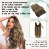 2Packs Sunny Tape in Hair Extensions and 3pcs Clip in Hair Extensions Brown Blonde 70g
