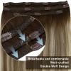 2Packs Sunny Tape in Hair Extensions and 3pcs Clip in Hair Extensions Brown Blonde 70g