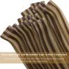 2packs 100g Sunny Tape in Hair Extensions Human Hair Brown Highlights Tape in Hair Extensions Chocolate Brown Highlighted Caramel Blonde