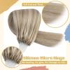 [Achieve any style you desire] Sunny Tape in Hair Extensions and Micro Human Hair Extensions Blonde Highlight 50G 22Inch