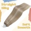 [Achieve any style you desire] Sunny Tape in Hair Extensions and Micro Human Hair Extensions Blonde Highlight 50G 22Inch