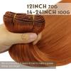 Sunny 120g Human Hair Extensions Sew in Copper 20inch