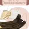 Sunny Hair Tape in Hair Extensions 10pcs #2/2/6 Dark Brown Ombre Medium Brown Balayage Bundle with Tape in Human Hair Extensions 20pcs #2/2/6 18inch