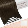 Sunny Hair Tape in Hair Extensions 10pcs #2/2/6 Dark Brown Ombre Medium Brown Balayage Bundle with Tape in Human Hair Extensions 20pcs #2/2/6 18inch