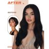 Sunny Hair Tape in Hair Extensions Color#1 Jet Black 22inch Bundle with Color#60 PLatinum Blonde 22inch
