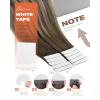 Sunny Hair Tape in Hair Extensions Color#3/8/22 Cool Brown to Light Brown Highlight Medium Blonde Balayage 18inch Bundle with Color#18/613 Ash Blonde Highlight Bleach Blonde 20inch