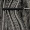 Sunny Hair Tape in Hair Extensions Human Hair 24 Inch Hair Extensions Real Human Hair Tape in Extensions for Women Natural Black Roots to Silver Grey Balayage Virgin Hair Natural Straight 10Pcs 25g