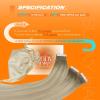 Sunny Hair Tape in Hair Extensions Real Human Hair Invisible Remy Hair Extensions Tape ins for Women Ash Blonde Root to Platinum Blonde Balayage 18 inch 20Pcs 50G