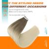Sunny Hair Tape in Hair Extensions Real Human Hair Invisible Remy Hair Extensions Tape ins for Women Light Brown Root to Platinum Blonde Balayage 18 inch 20Pcs 50G