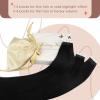 Sunny Replacement American White Tape for Hair Extensions Adhesive 12 Pieces(4cm x 0.8cm Pre Piece) Bundle Tape in Hair Extensions Jet Black 22inch 50g