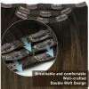 Sunny Tape in Hair Extensions and 3pcs Clip in Hair Extensions Brown Ombre 70g