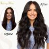 Sunny Tape in Hair Extensions and 3pcs Clip in Hair Extensions Darkest Brown 70g