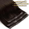 Sunny Tape in Hair Extensions and 3pcs Clip in Hair Extensions Darkest Brown 70g