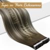 Sunny Tape in Hair Extensions(20pcs 50G) with Itips Hair Extensions Human Hair(50S/50G) 22inch