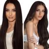 100g Sunny & Ve Sunny Brown Tape in Human Hair Extensions, Brown Hair Extensions Tape in Human Hair #2 Darkest Brown Seamless Tape in Brown Hair Extensions