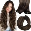 [2 Packs Bundle] Sunny Hair Tape in Hair Extensions Balayage 18inch 50g + Sew in Hair Extensions Brown Balayage 20inch 100g